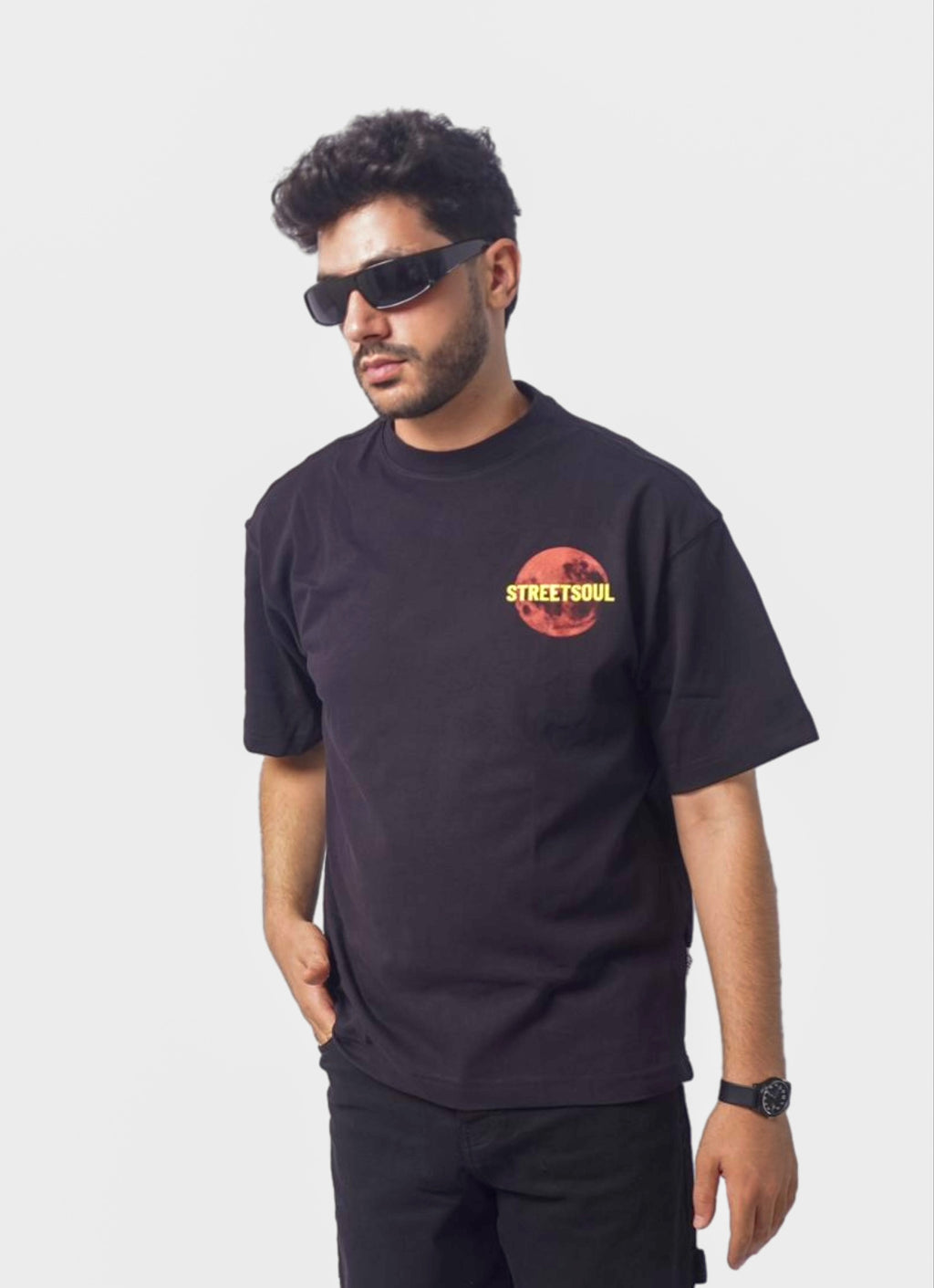 STREETSOUL oversize t-shirt - BLACK