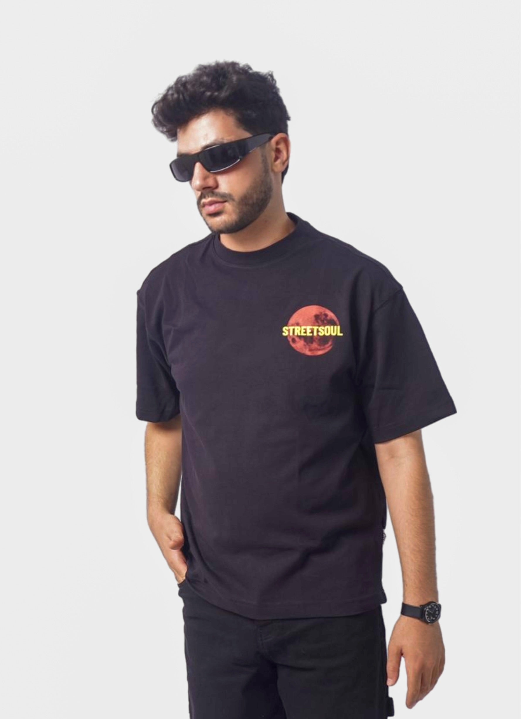 STREETSOUL oversize t-shirt - BLACK