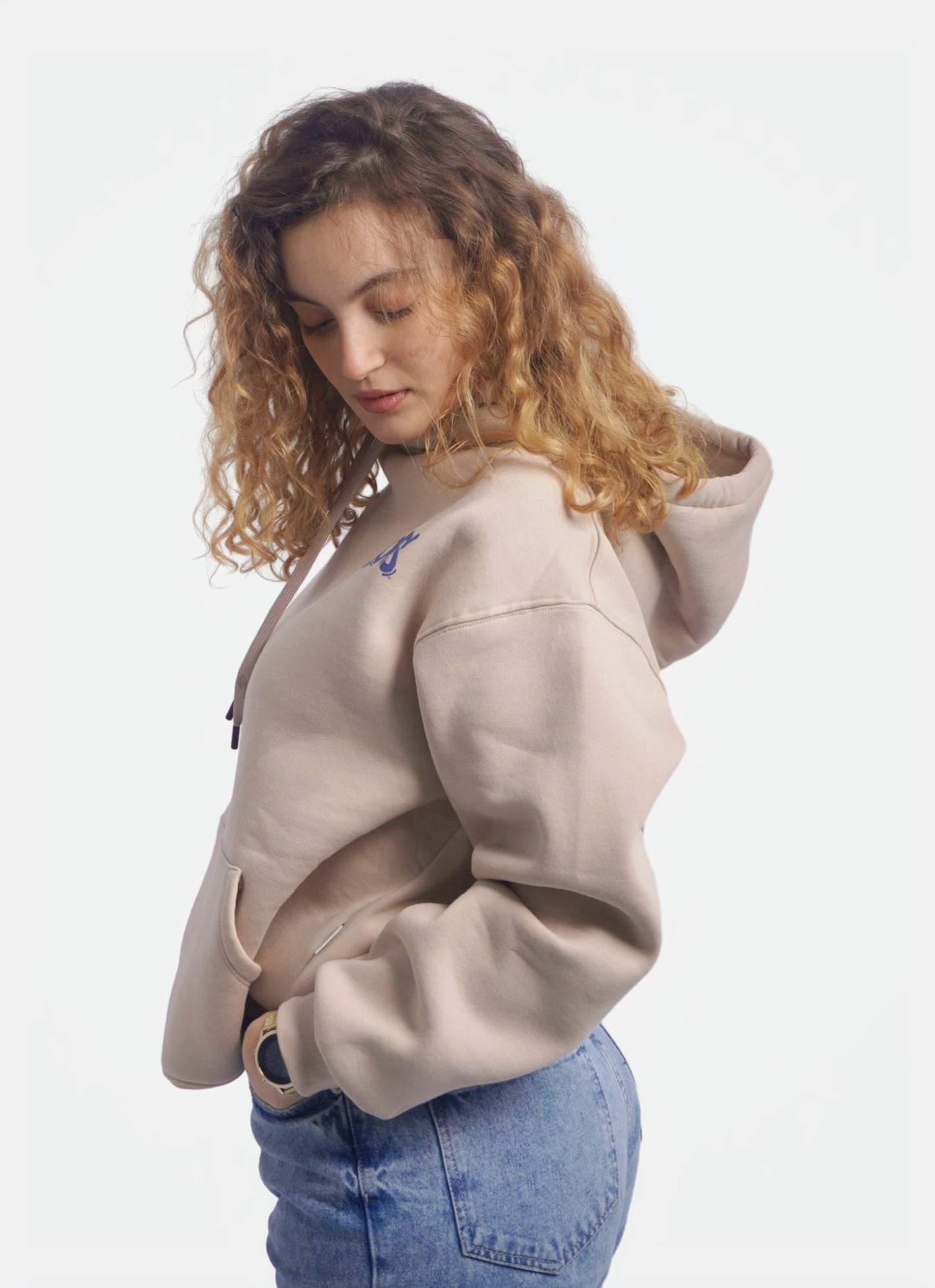 BEIGE HOODIE ' OOPS '