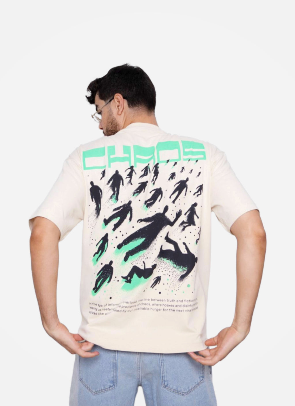 CHAOS oversize t-shirt - BEIGE