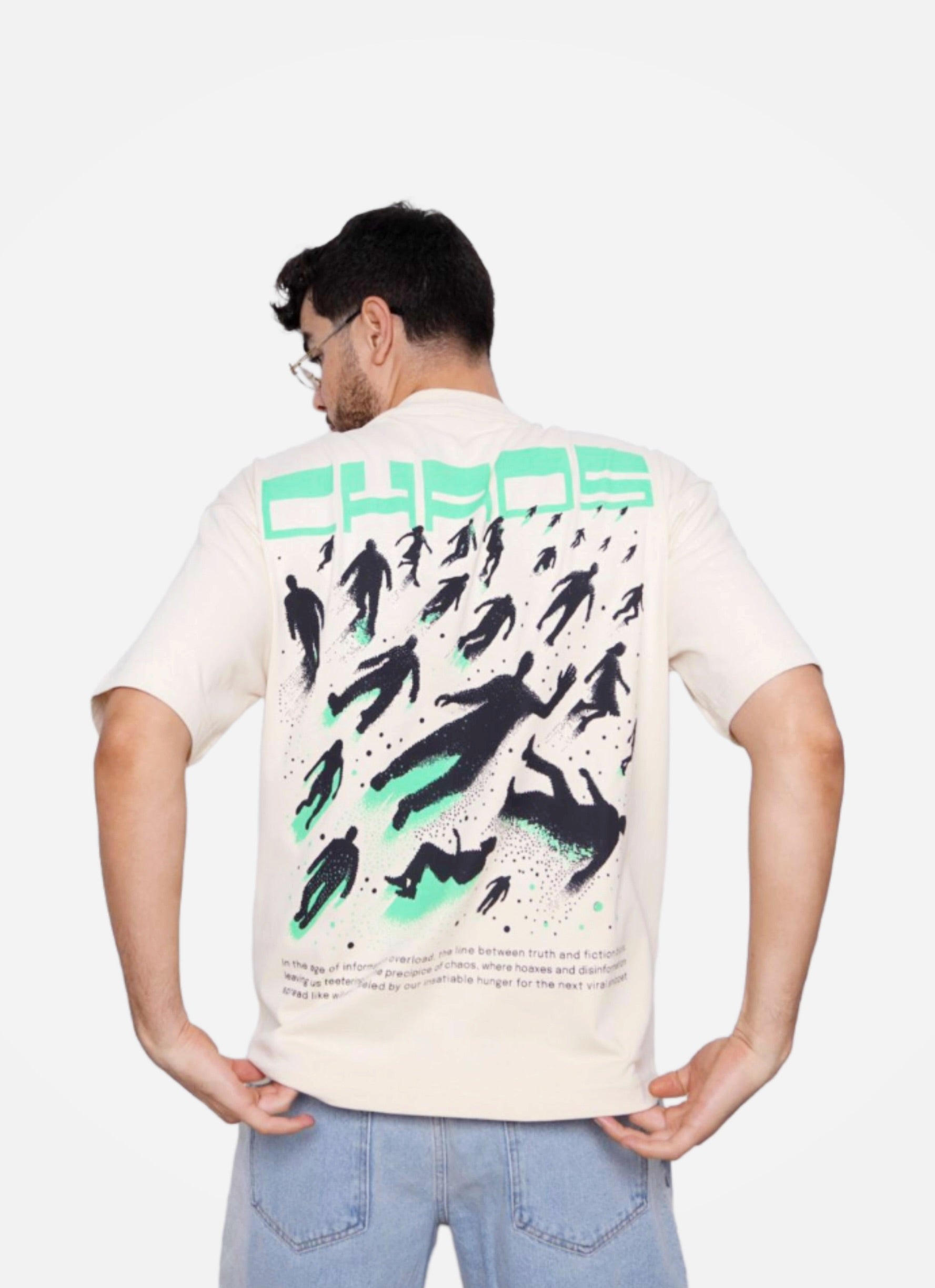 CHAOS oversize t-shirt - BEIGE