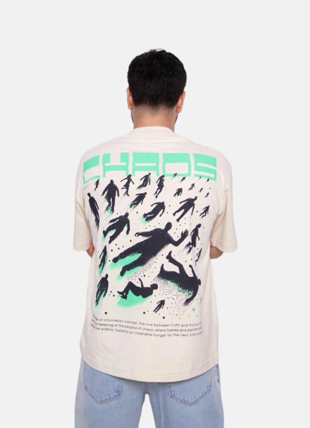 CHAOS oversize t-shirt - BEIGE