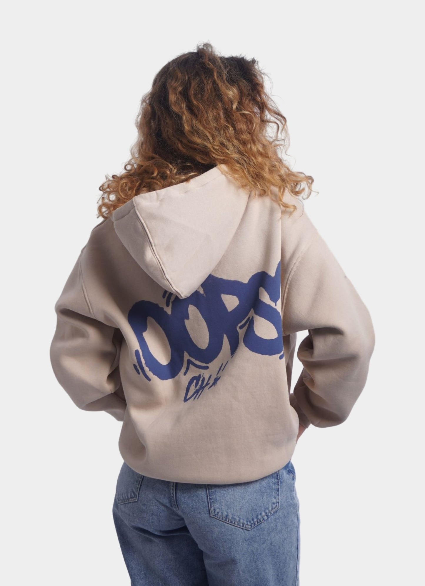 BEIGE HOODIE ' OOPS '