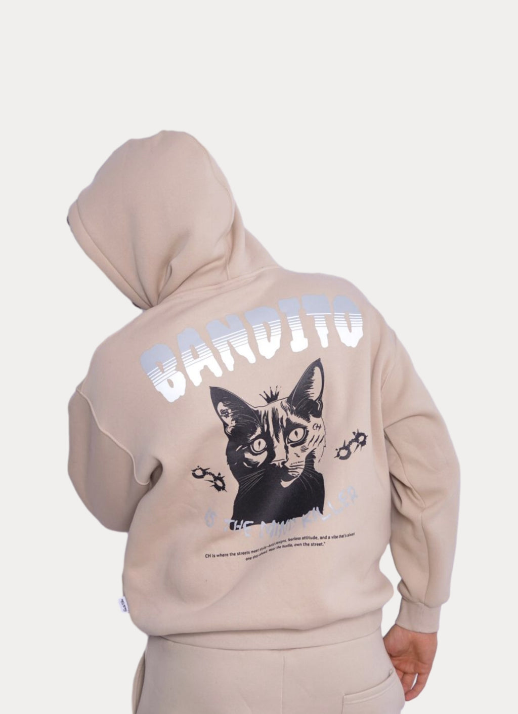 BEIGE HOODIE ' BANDITO '