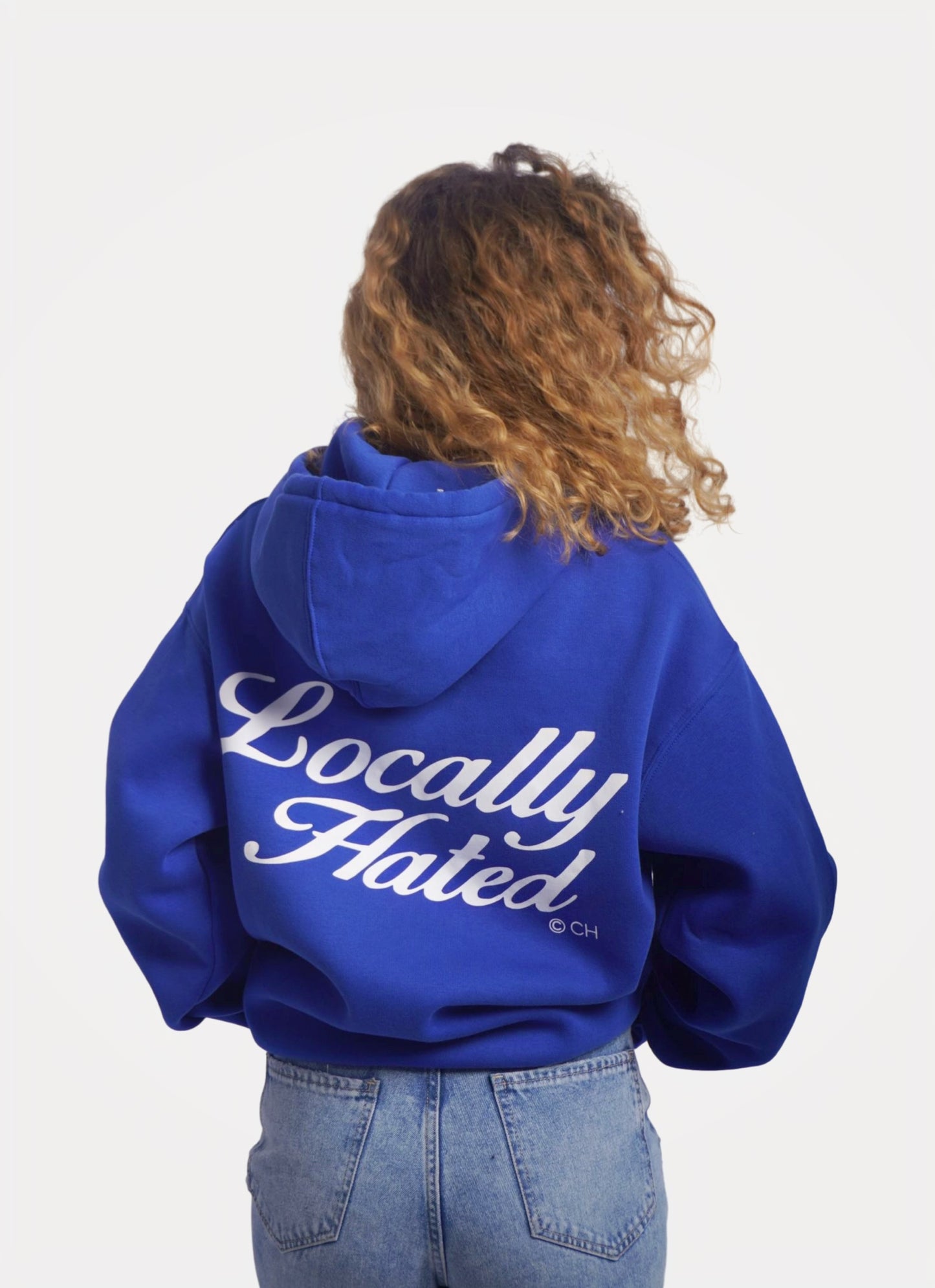 BLEU HOODIE ' LOCALLY HATED '