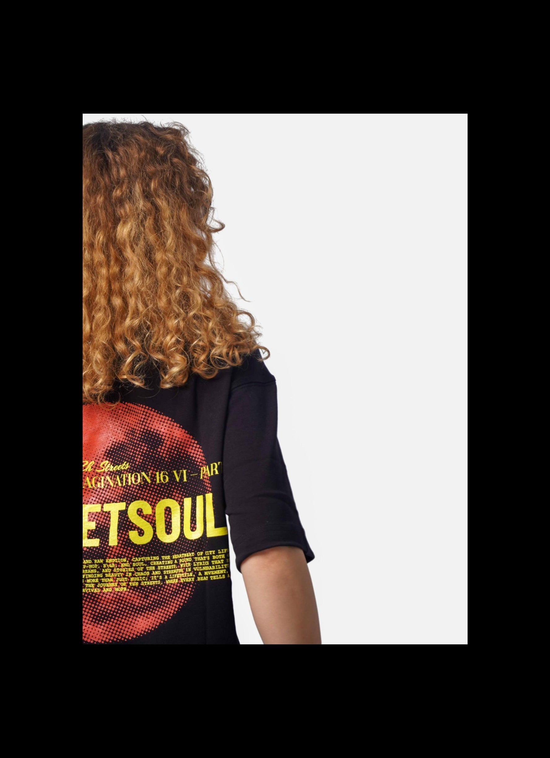 STREETSOUL oversize t-shirt - BLACK