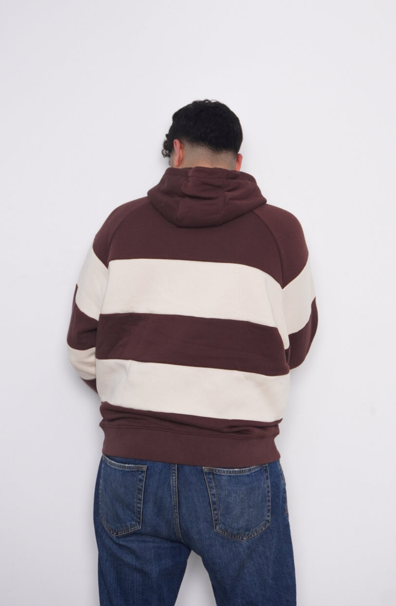 SIMPLE BEIGE & BROWN HOODIE