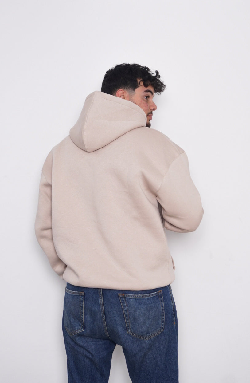 BEIGE HOODIE ' WELLNESS '