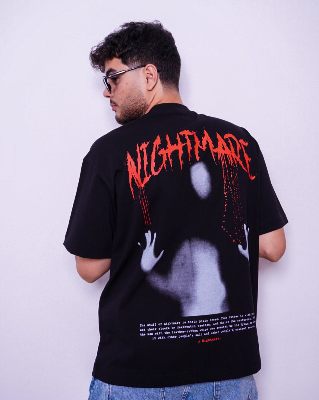 NIGHTMARE oversize t-shirt - black