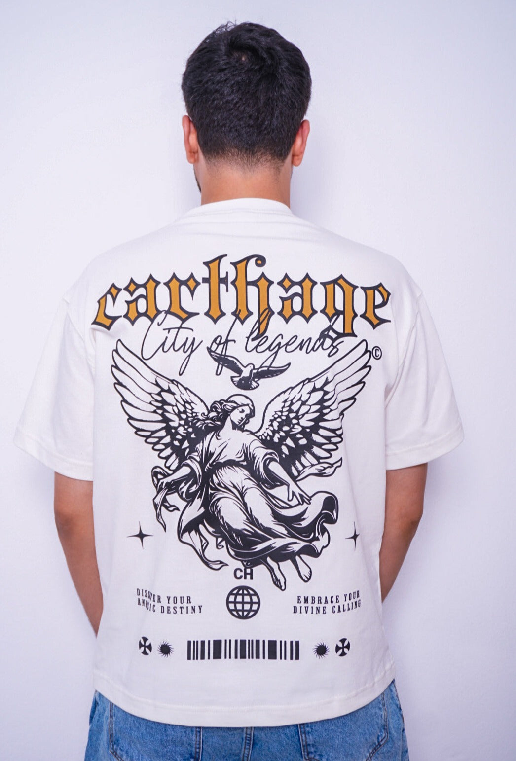 CARTHAGE oversize t-shirt - WHITE