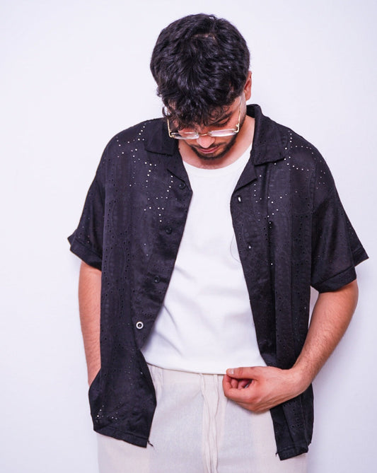 oversize shirt - black