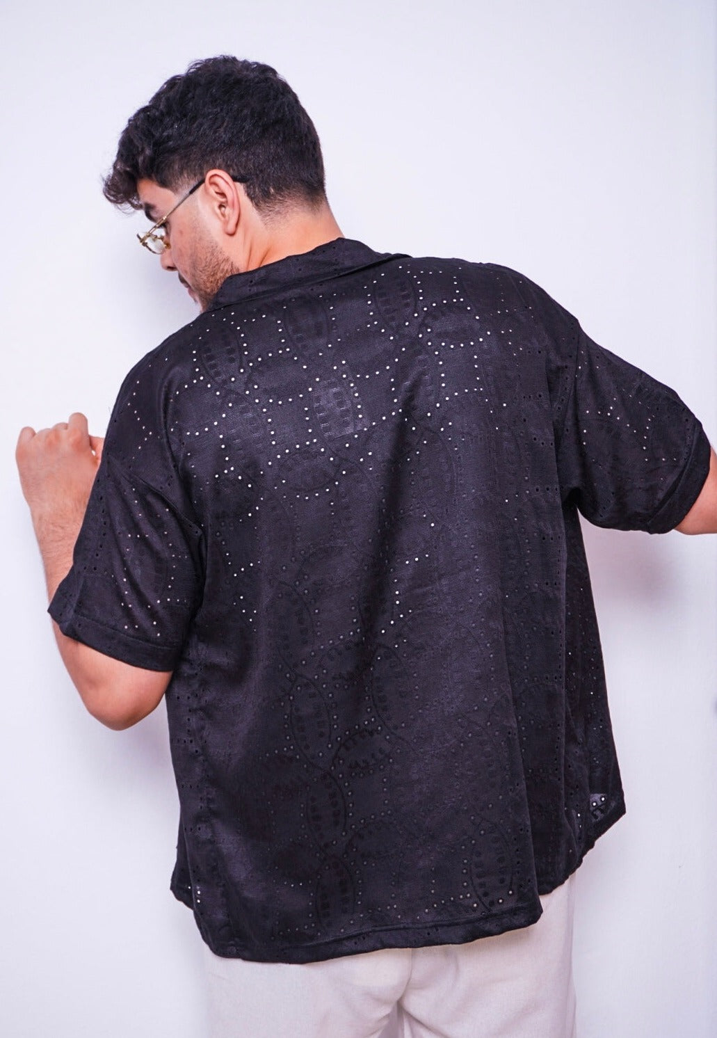 oversize shirt - black