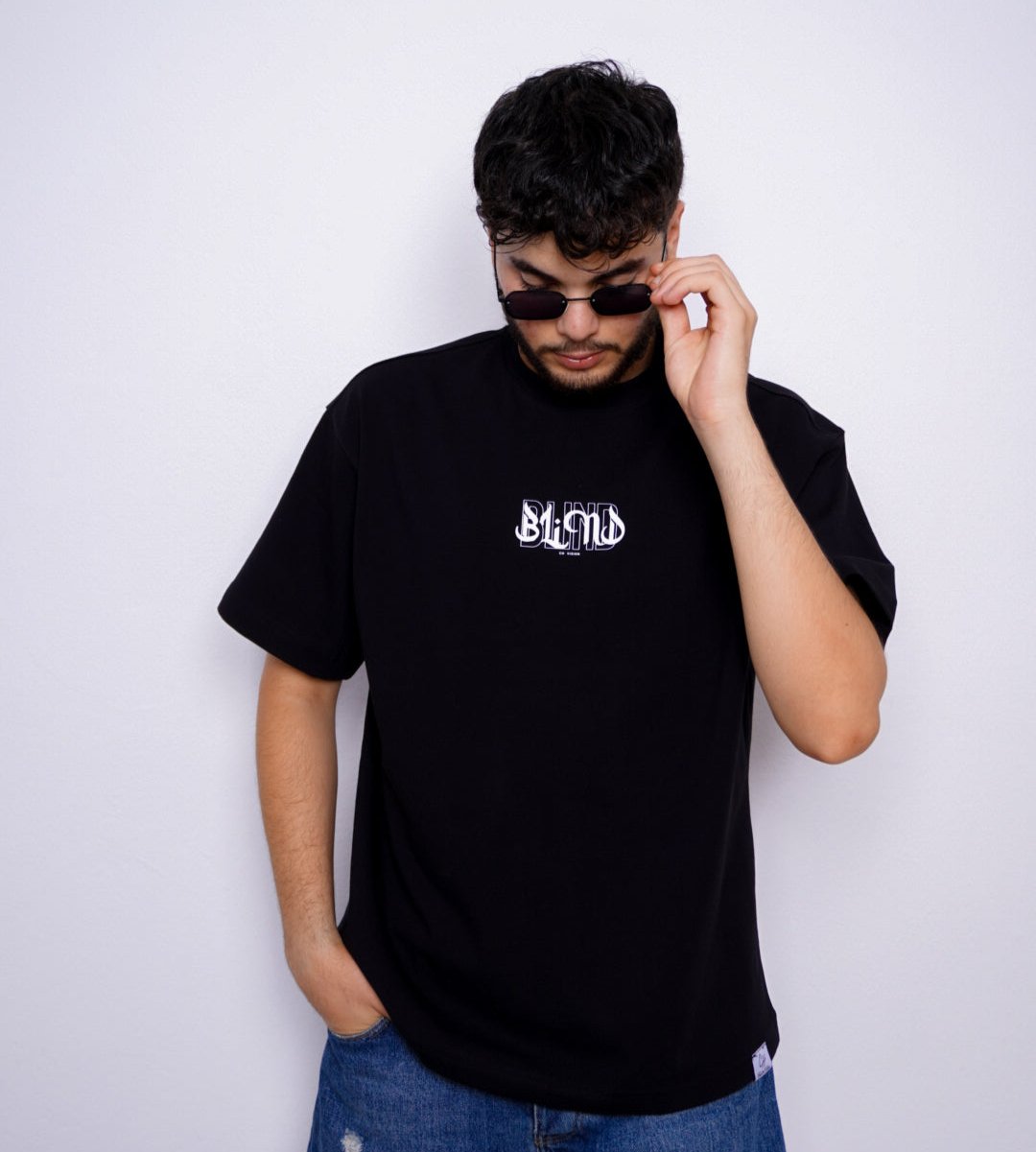 BLIND oversize t-shirt - BLACK