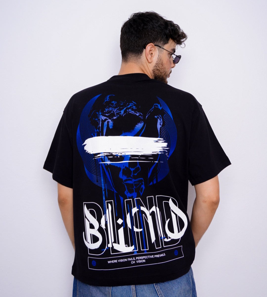 BLIND oversize t-shirt - BLACK