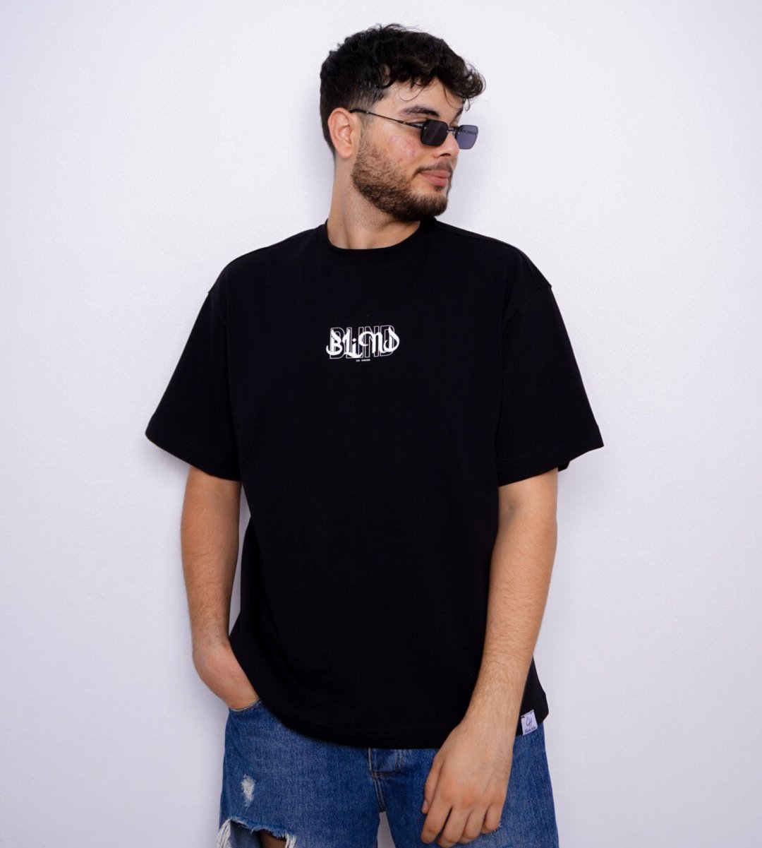 BLIND oversize t-shirt - BLACK