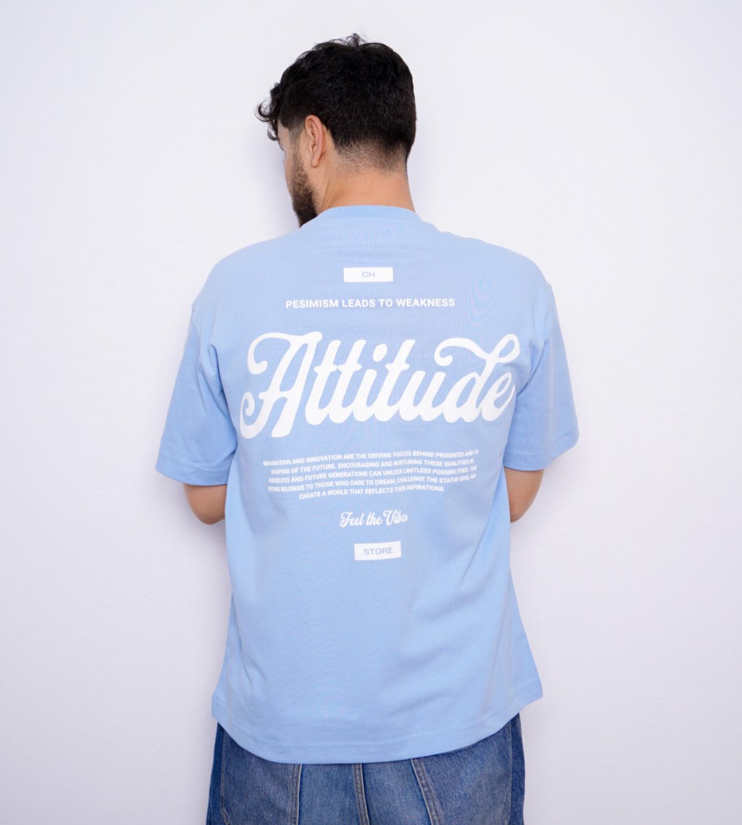 ATITUDE oversize t-shirt - BLEU