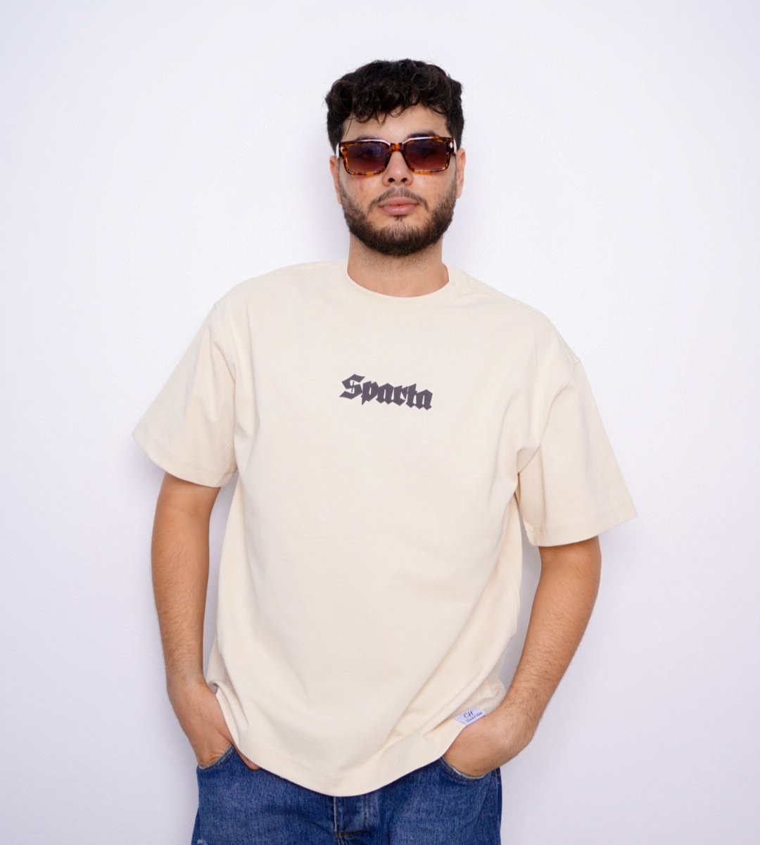 SPARTA oversize t-shirt - BEIGE