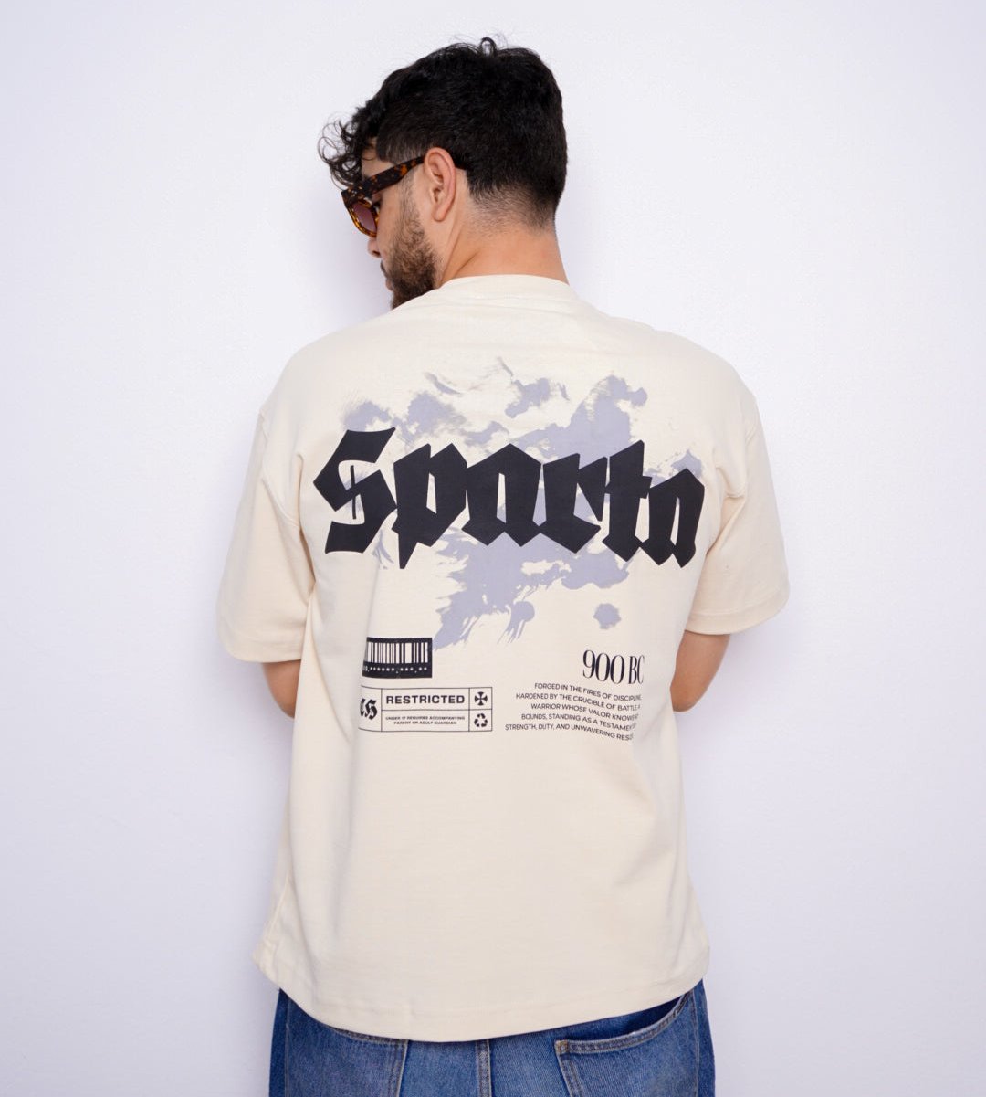 SPARTA oversize t-shirt - BEIGE