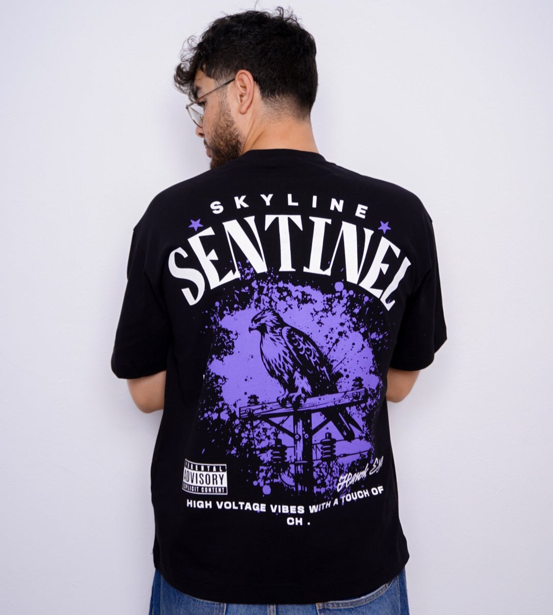 SENTINEL oversize t-shirt - BLACK