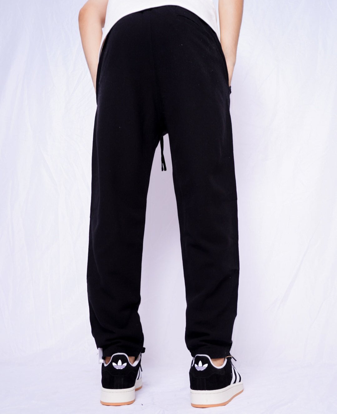 QAMRAYA Loose pants - BLACK