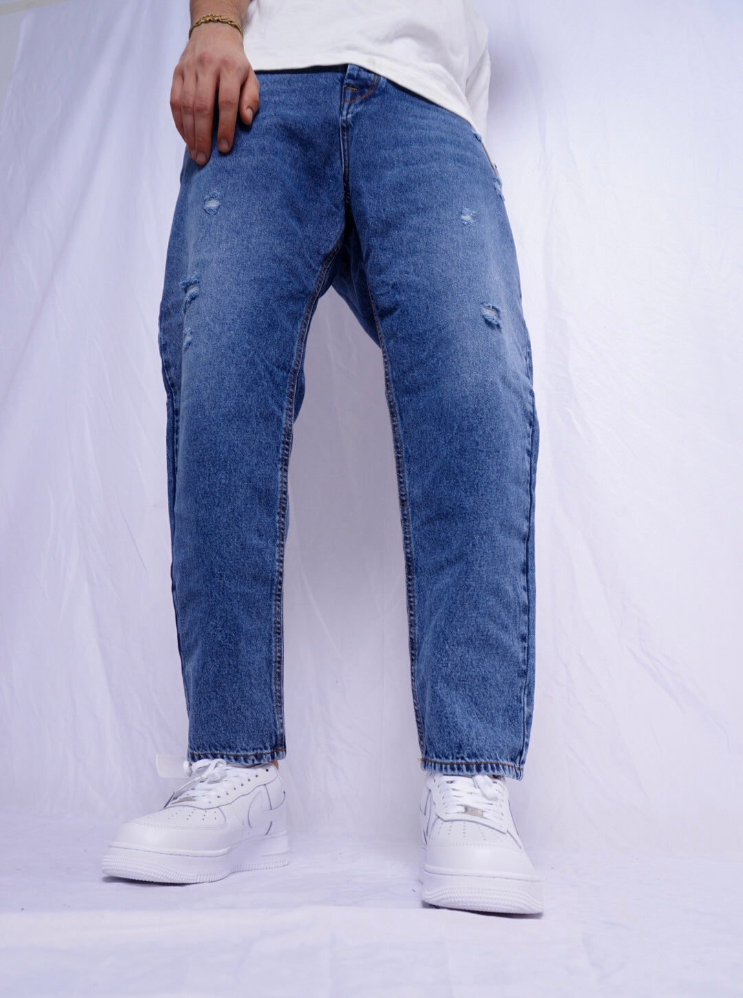 BOYFREIND JEANS - bleu clair