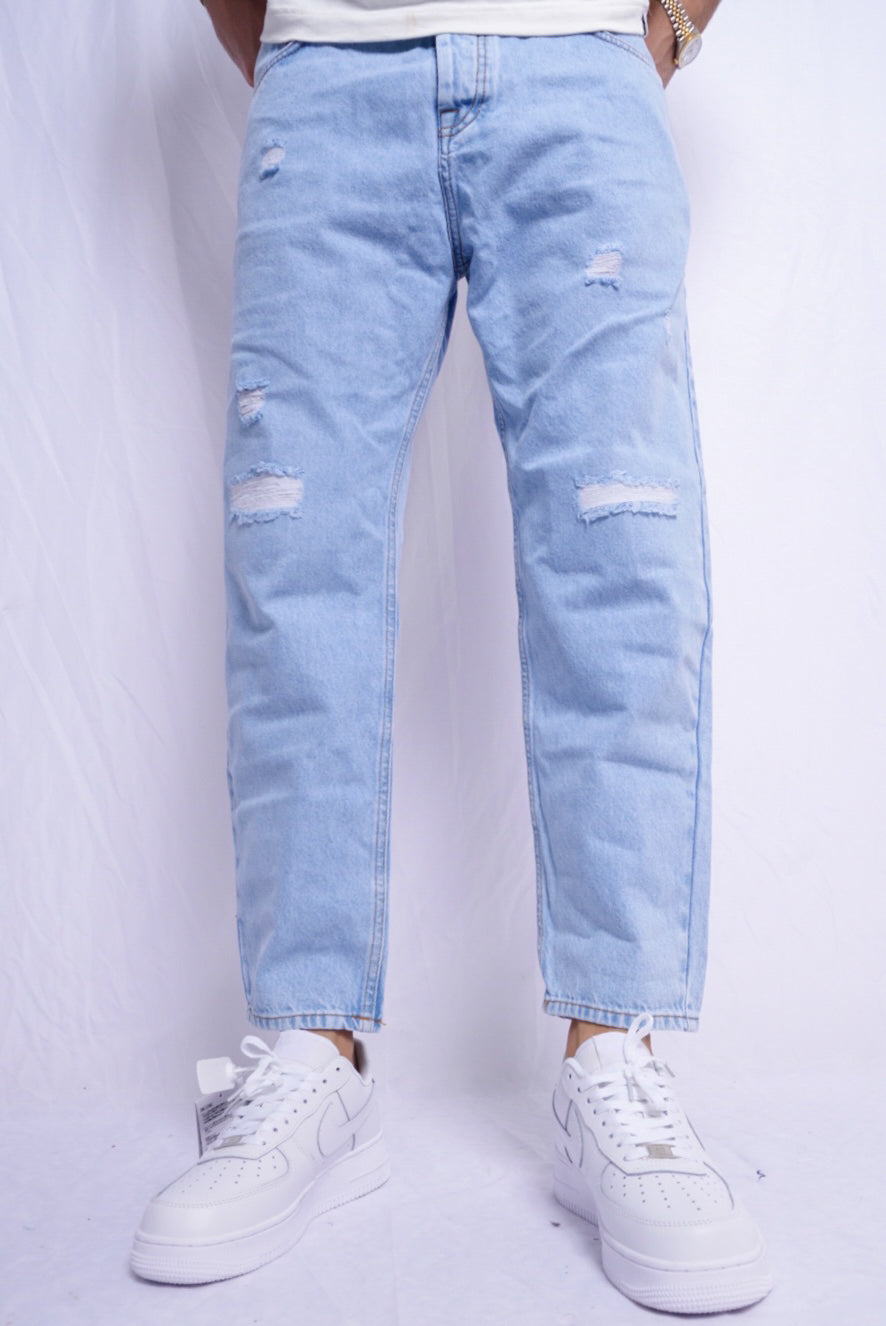 BOYFREIND JEANS - bleu clair