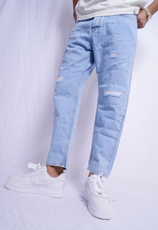 BOYFREIND JEANS - bleu clair