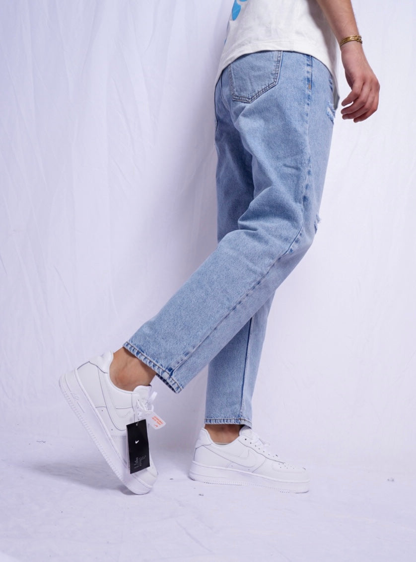 BOYFREIND JEANS - bleu clair 2