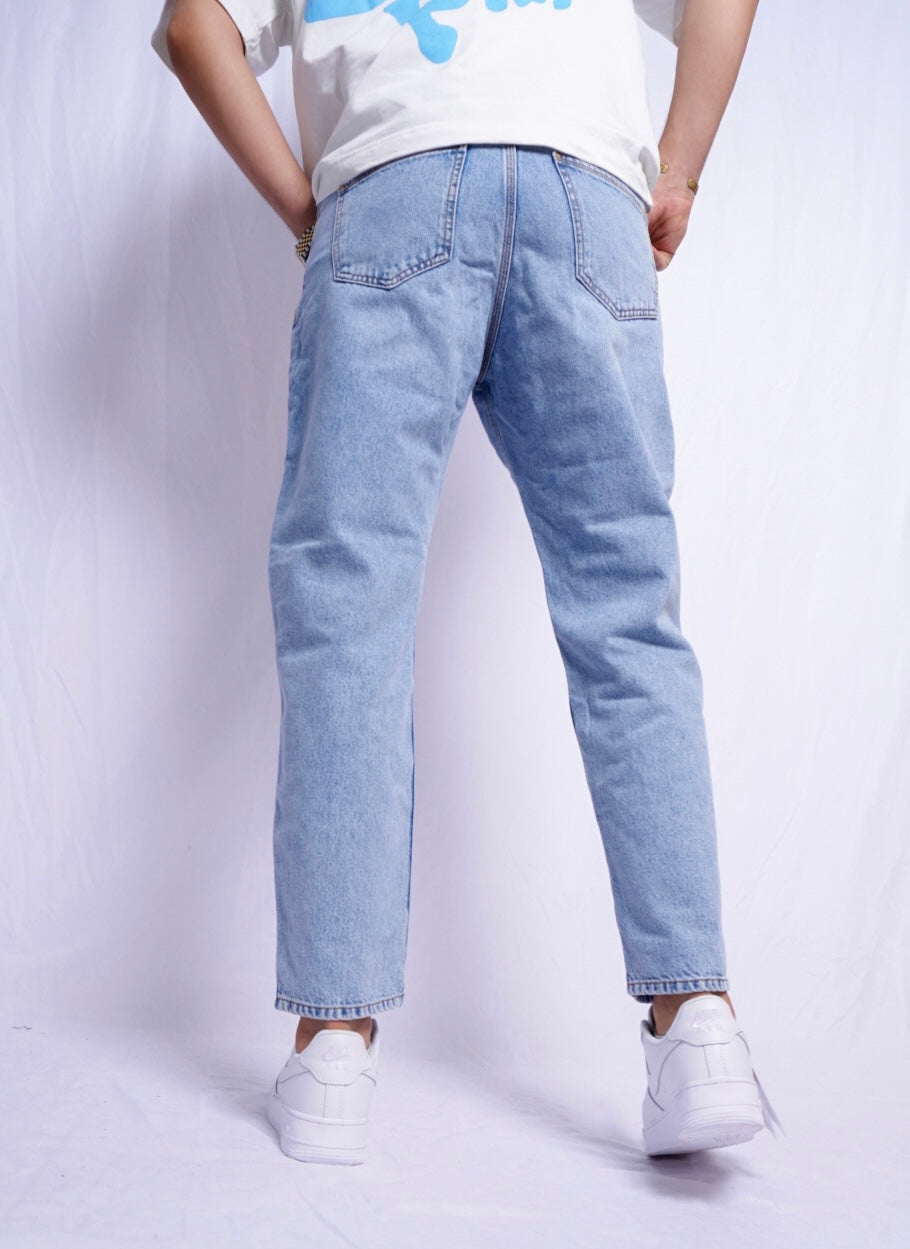 BOYFREIND JEANS - bleu clair 2