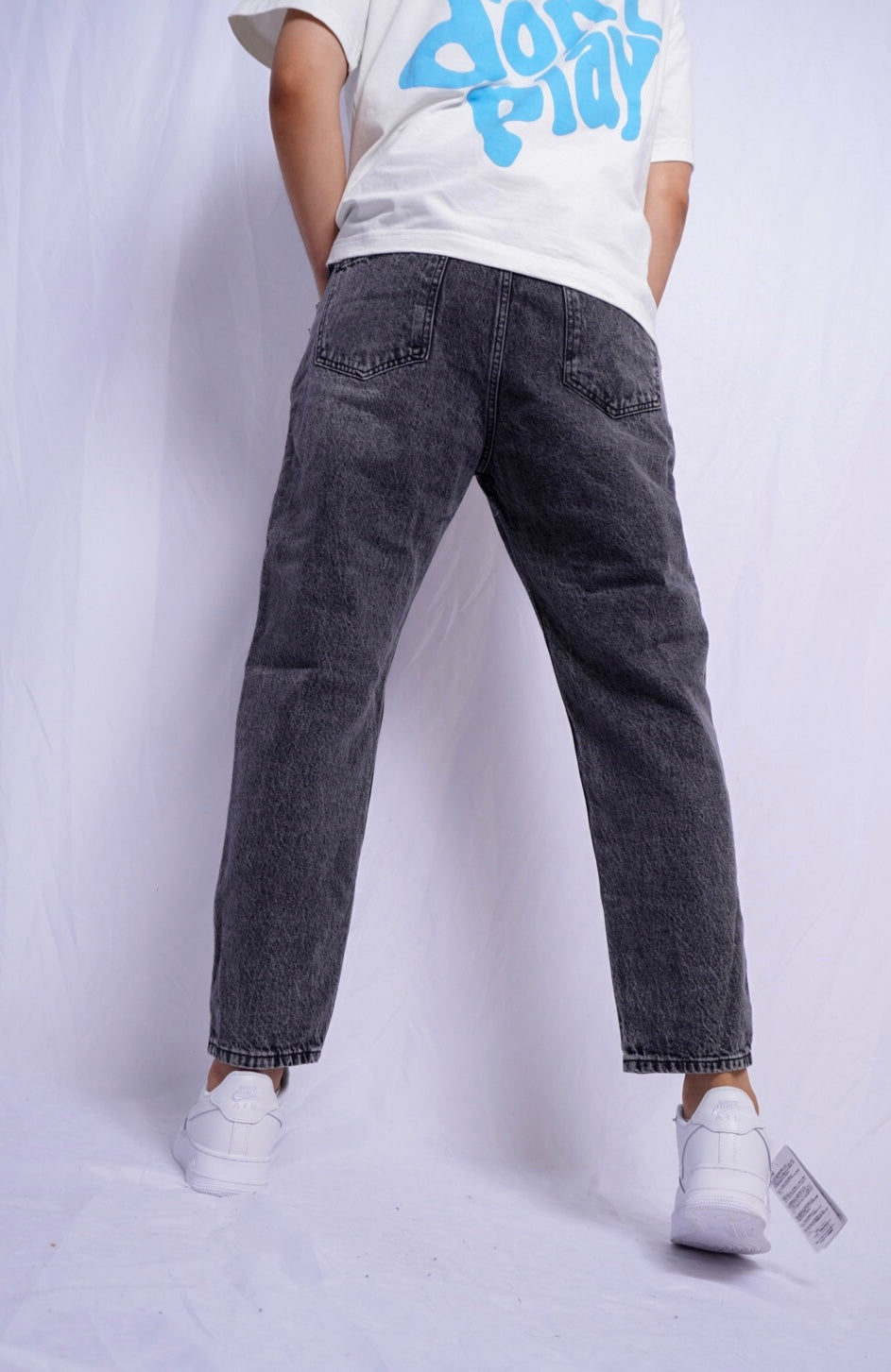 BOYFREIND JEANS - new grey