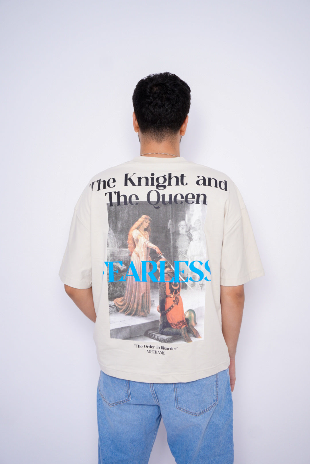 the knight oversize t-shirt - beige