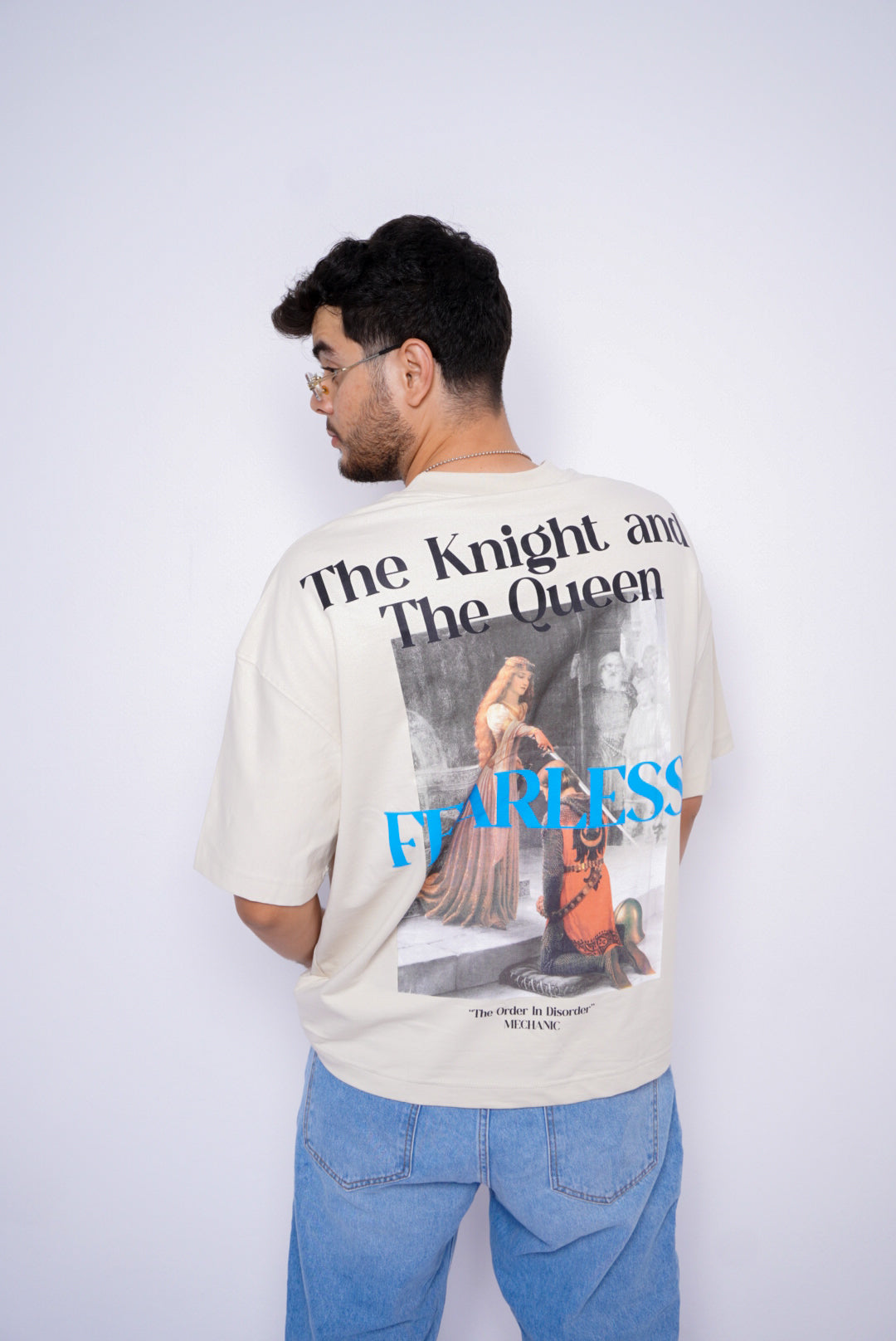 the knight oversize t-shirt - beige