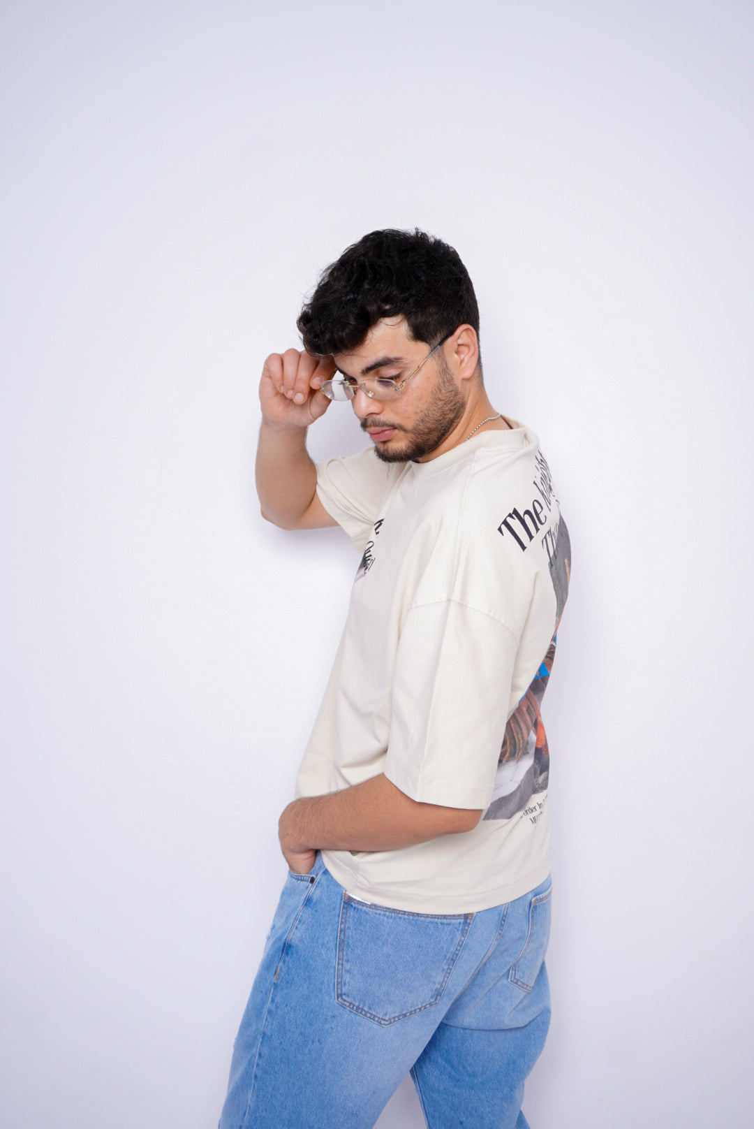 the knight oversize t-shirt - beige