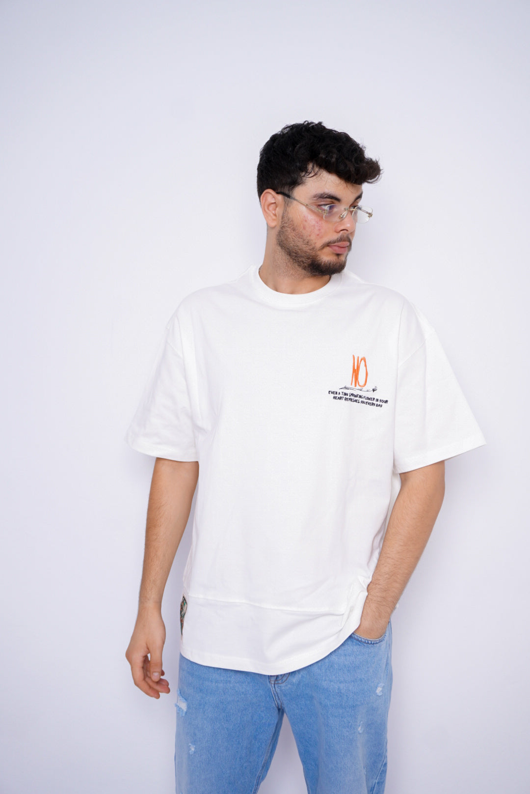 DSCPLN oversize t-shirt - WHITE