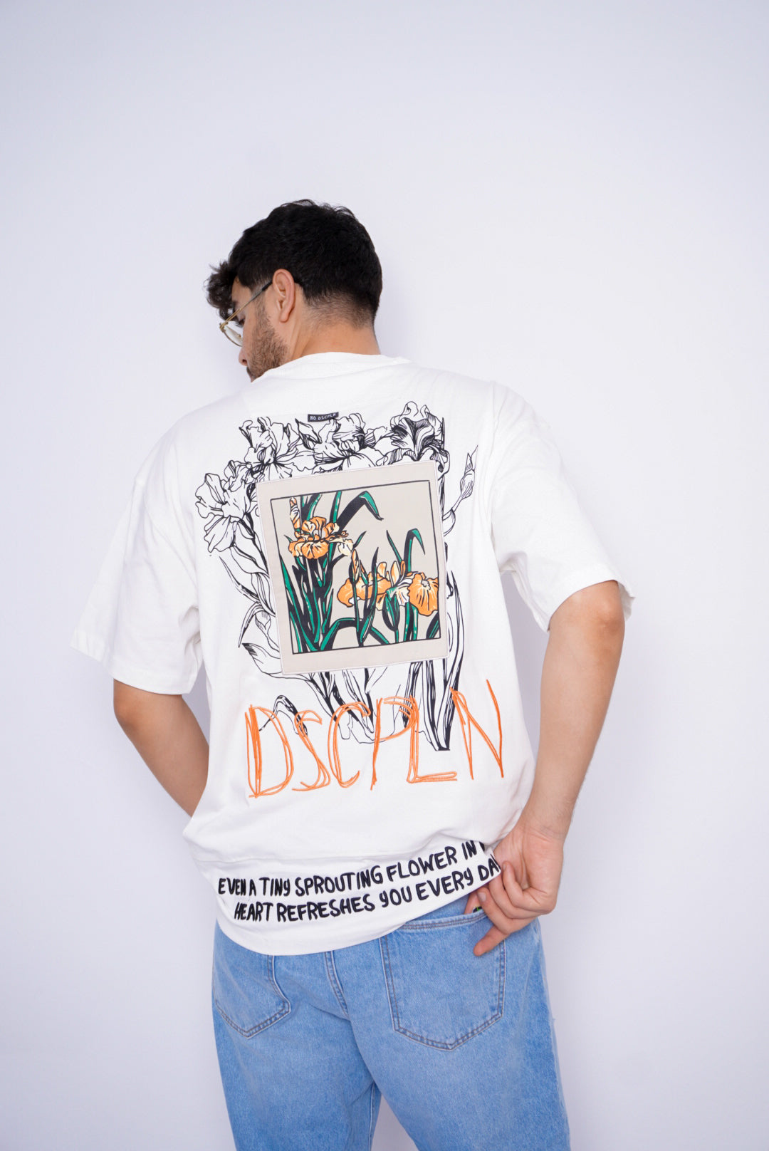 DSCPLN oversize t-shirt - WHITE