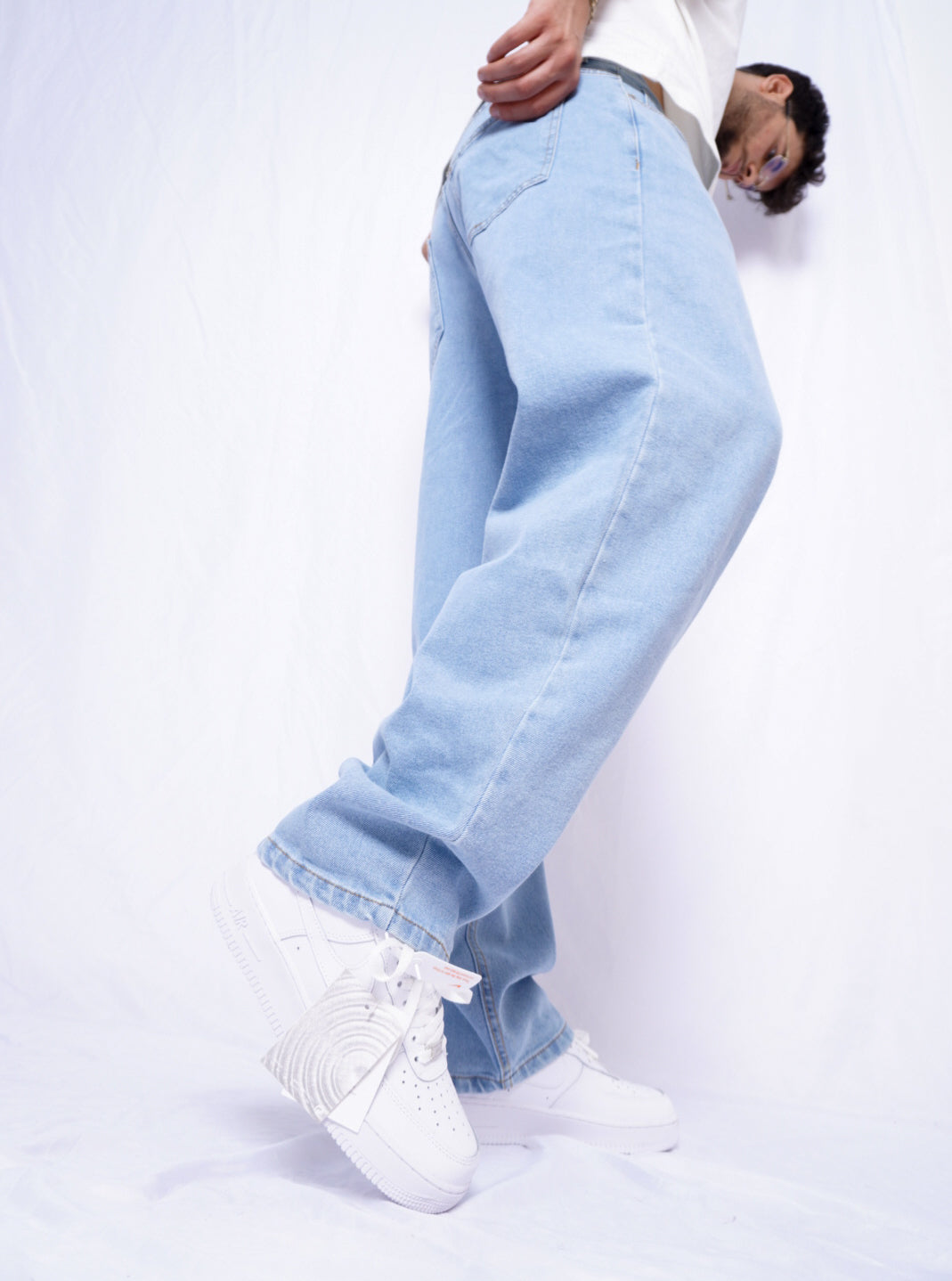 SIMPLE BAGGY JEANS  - bleu clair