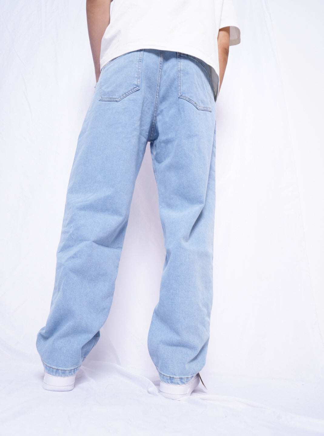 SIMPLE BAGGY JEANS  - bleu clair