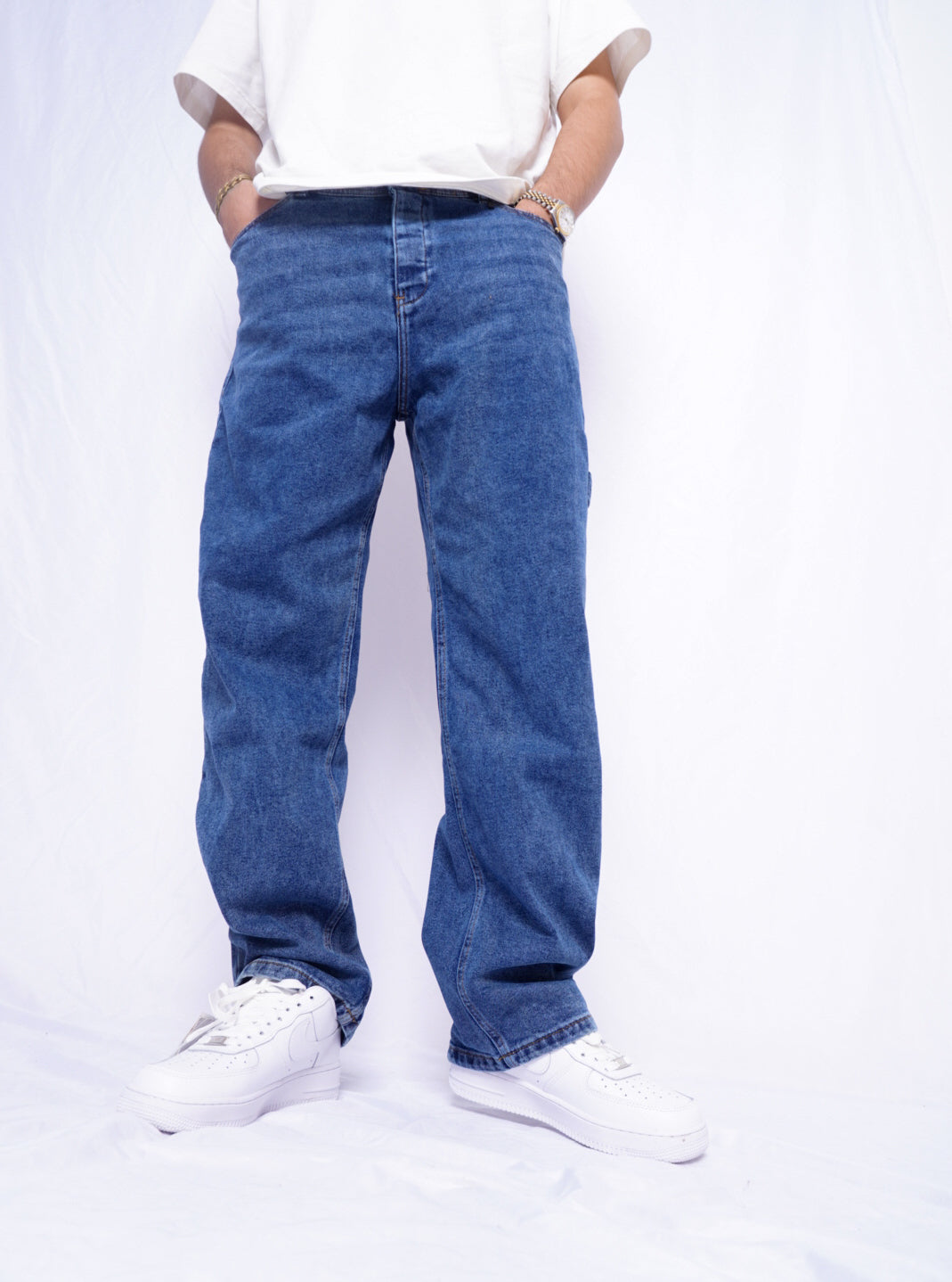 BAGGY JEANS ( 3 pocket ) - bleu