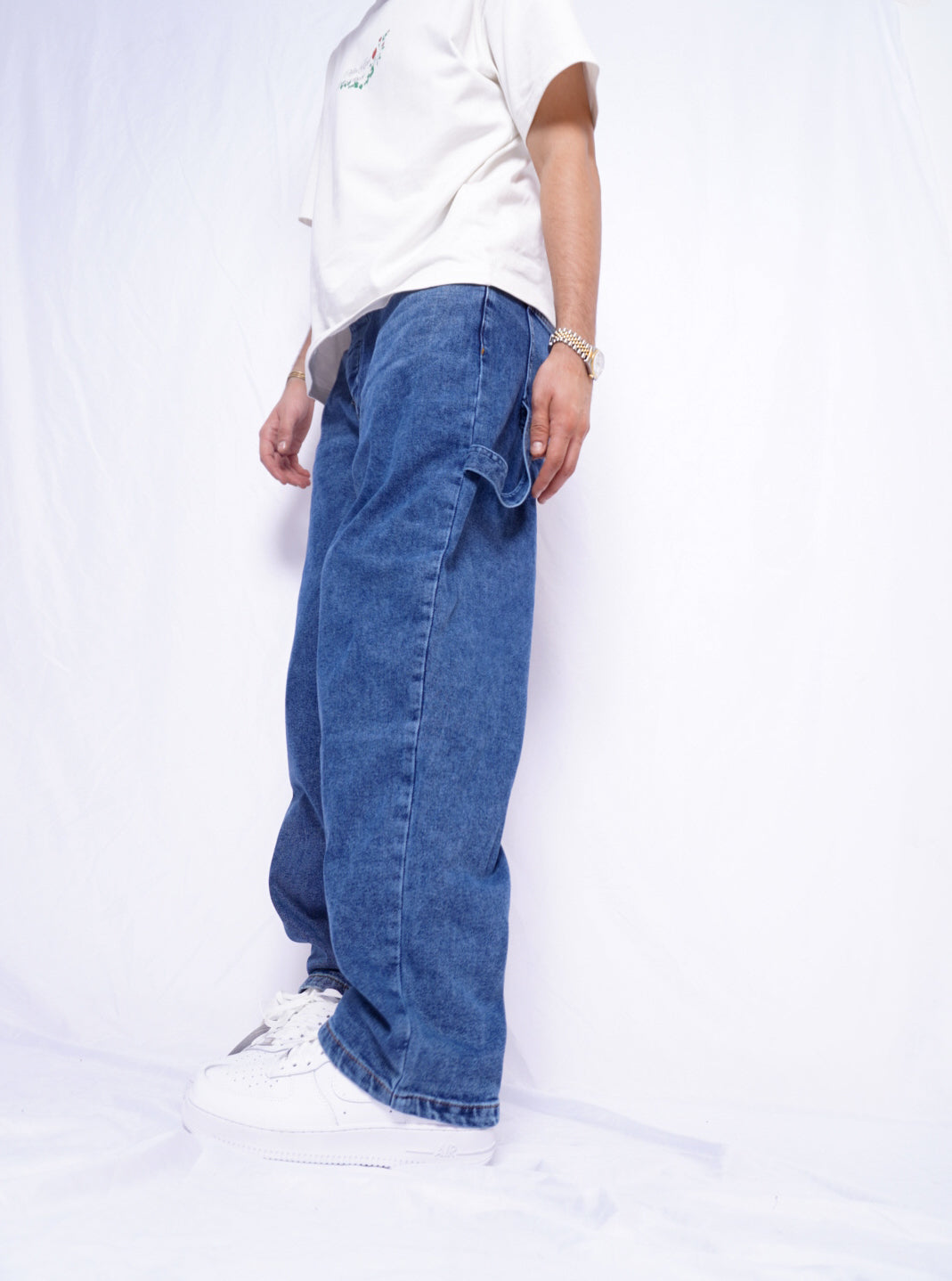 BAGGY JEANS ( 3 pocket ) - bleu