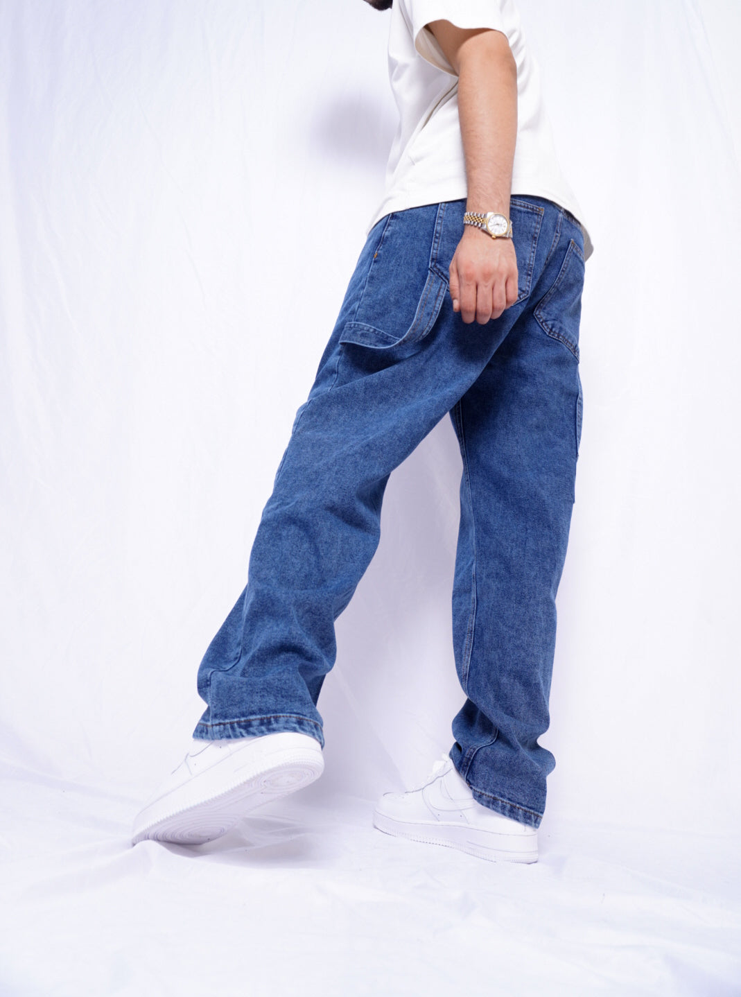 BAGGY JEANS ( 3 pocket ) - bleu