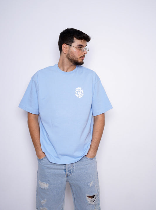 ON MY WAY oversize t-shirt - BLEU