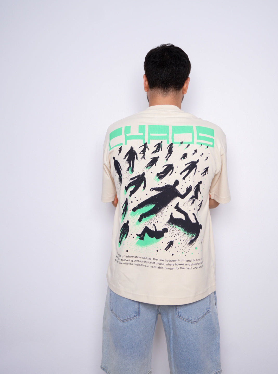 CHAOS oversize t-shirt - BEIGE