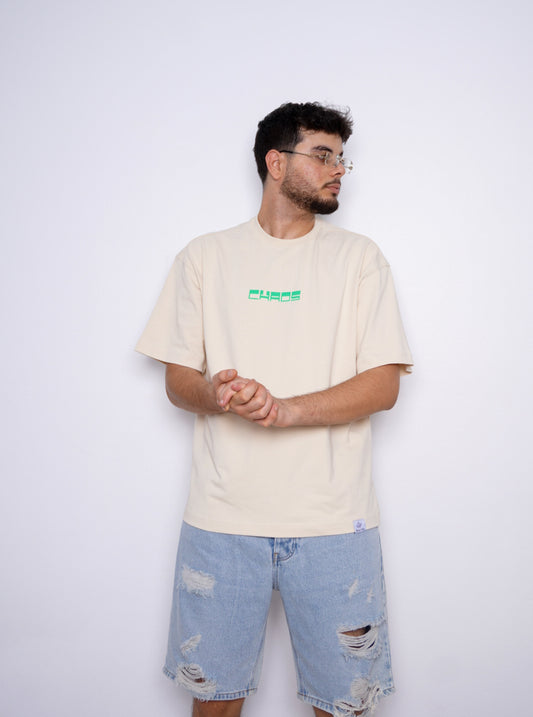 CHAOS oversize t-shirt - BEIGE