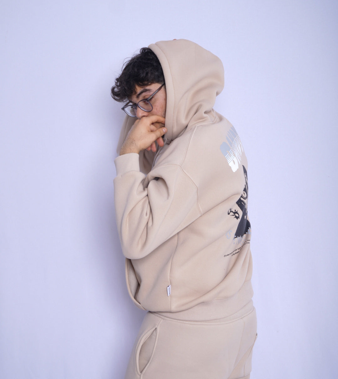 BEIGE HOODIE ' BANDITO '