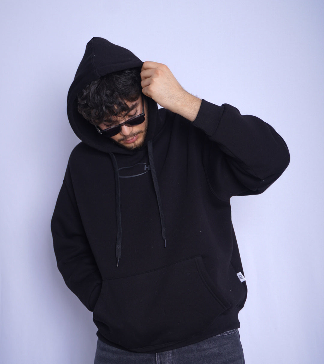 BLACK HOODIE ' SNOOPER '