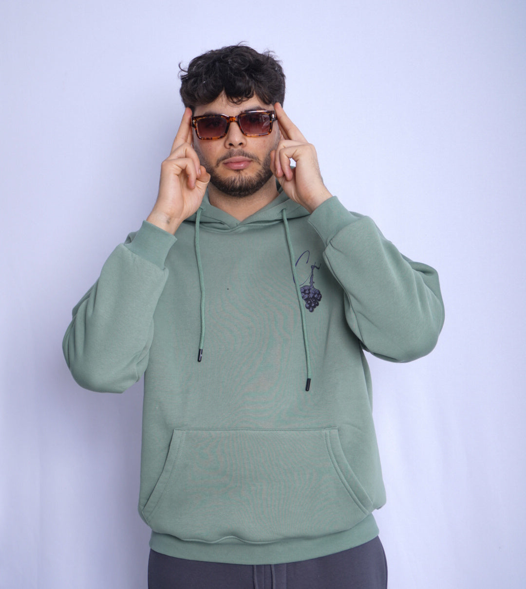 SOFT GREEN HOODIE ' CH '