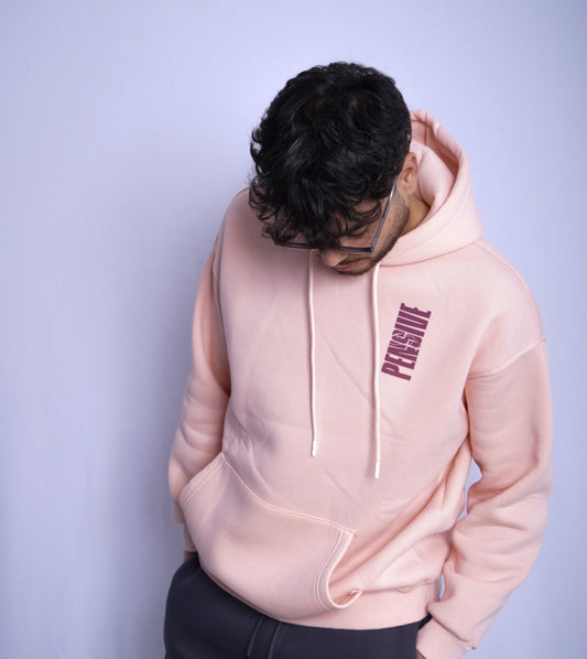 PINK HOODIE ' PENSIVE '