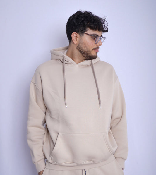 SIMPLE BEIGE HOODIE