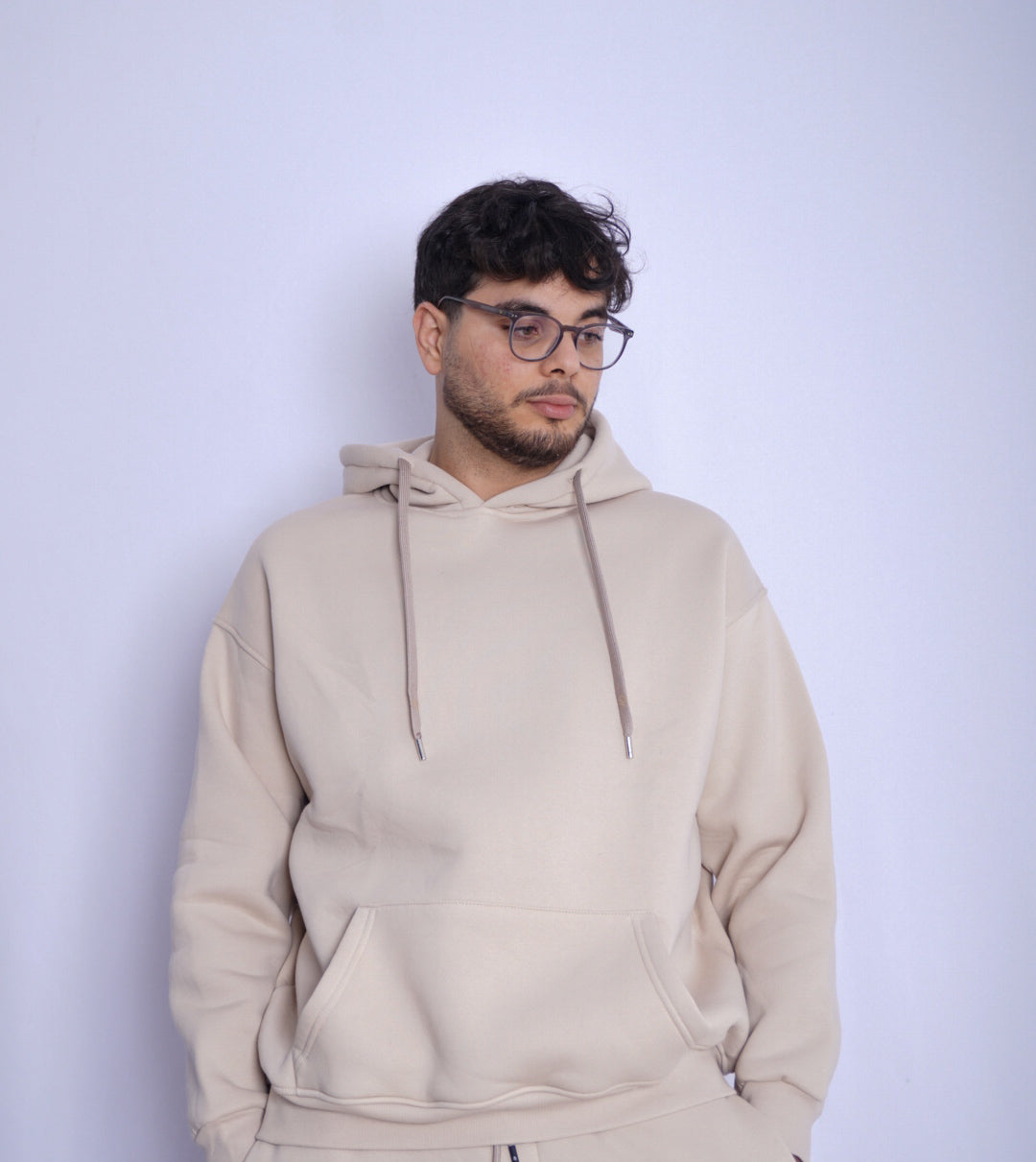 SIMPLE BEIGE HOODIE