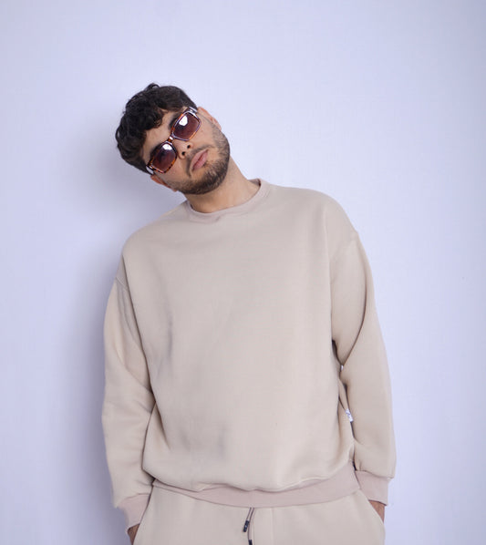 SIMPLE BEIGE SWEAT-SHIRT